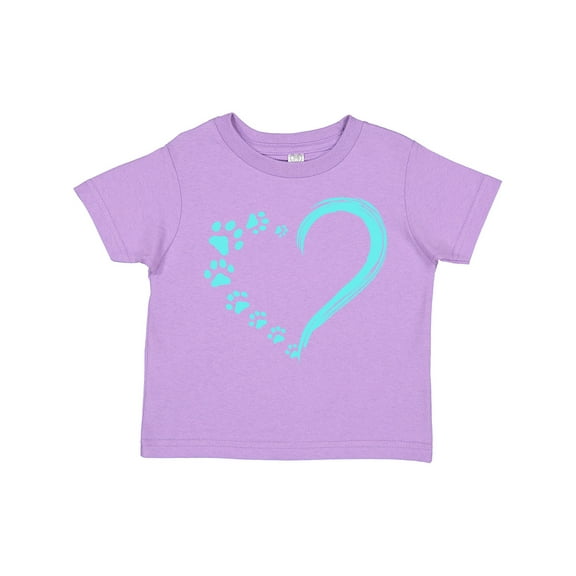 Inktastic Paw Print Heart Boys or Girls Toddler T-Shirt