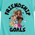thumbnail image 3 of Barbie - Friendship Goals - Toddler And Youth Girls Short Sleeve Graphic T-Shirt, 3 of 5