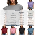 thumbnail image 4 of Axiiglly Plus Size Blouses for Women, Short Sleeves Solid Color Crew Neck Lightweight Summer Outdoor Tops, S-3XL, 4 of 10