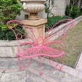 thumbnail image 2 of Hi-Line Gift Metal Butterfly Bench Metal Butterfly Pink, 2 of 9