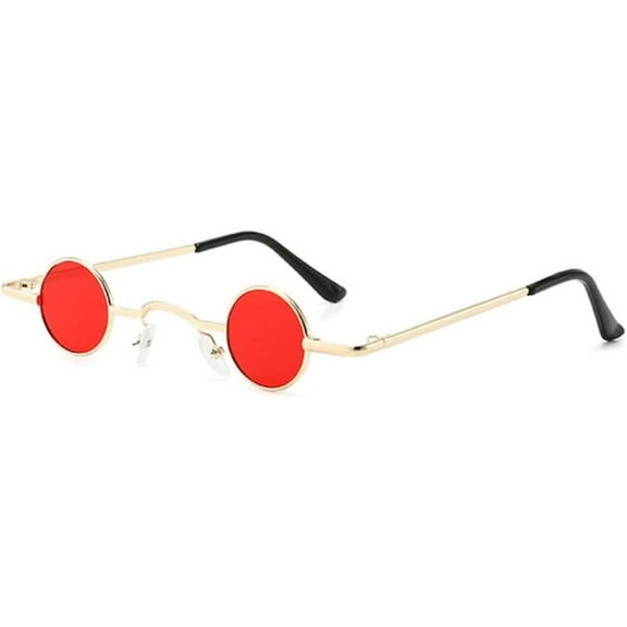 Retro Round Sunglasses For Women Men Punk Metal Small Frame Female Male Shades UV400 Eyeglasses