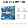 thumbnail image 5 of Leisuo Pillow Cover Soft Square Short Plush Cushion Covers, Flower Lake Pillowcase for Sofa Couch Bed Chair Home Decor, 5 of 5