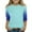 N08,Blue, variant on Top for Toddler Girls Casual Blue Raglan 3/4 Length Sleeve Shirt 2025 Summer Crewneck Gradient Tops Tunic Lightweight Tops & Blouses,Blue 12-13 Years