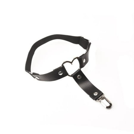 

QWERTYU Women s Lace Black Suspender Garter Belt for Stockings without Briefs One Size Black