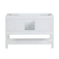 thumbnail image 2 of Bristol 48 Inch Modern Console Vanity with Rectangular Undermount Sink - White, 2 of 2