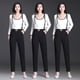 thumbnail image 2 of Leggings negros de cintura alta para mujer, pantalones largos ajustados y ajustados, pantalones de traje profesional de moda que combinan con todo, 2 of 4