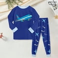 thumbnail image 2 of CAUYDY 2T 3T 4T 5T 24Months Baby Pjs for Boys Toddler Fall Winter Clothes Set Long Sleeved Shirt and Elastic Pants 2 Piece Little Kid Boys Outfits Cute Sizes 4-5 Years,Blue, 2 of 6