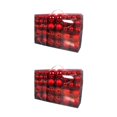 thumbnail image 1 of Kearding 100 Uds adornos de bolas de Navidad decoración de árbol compromiso festivo Rojo 100 piezas 2piezas, 1 of 4
