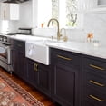 thumbnail image 4 of Goo-Ki 6 Pack Cabinet Handles 7.6"Hole Center Drawer Pulls Brushed Dark Brass Finish Cabinet Pulls, 4 of 7