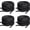 4 Pairs Black, variant on Flat Shoe Laces for Sneakers, Shoelaces for Sneakers, Athletic Shoelaces - 4 Pairs