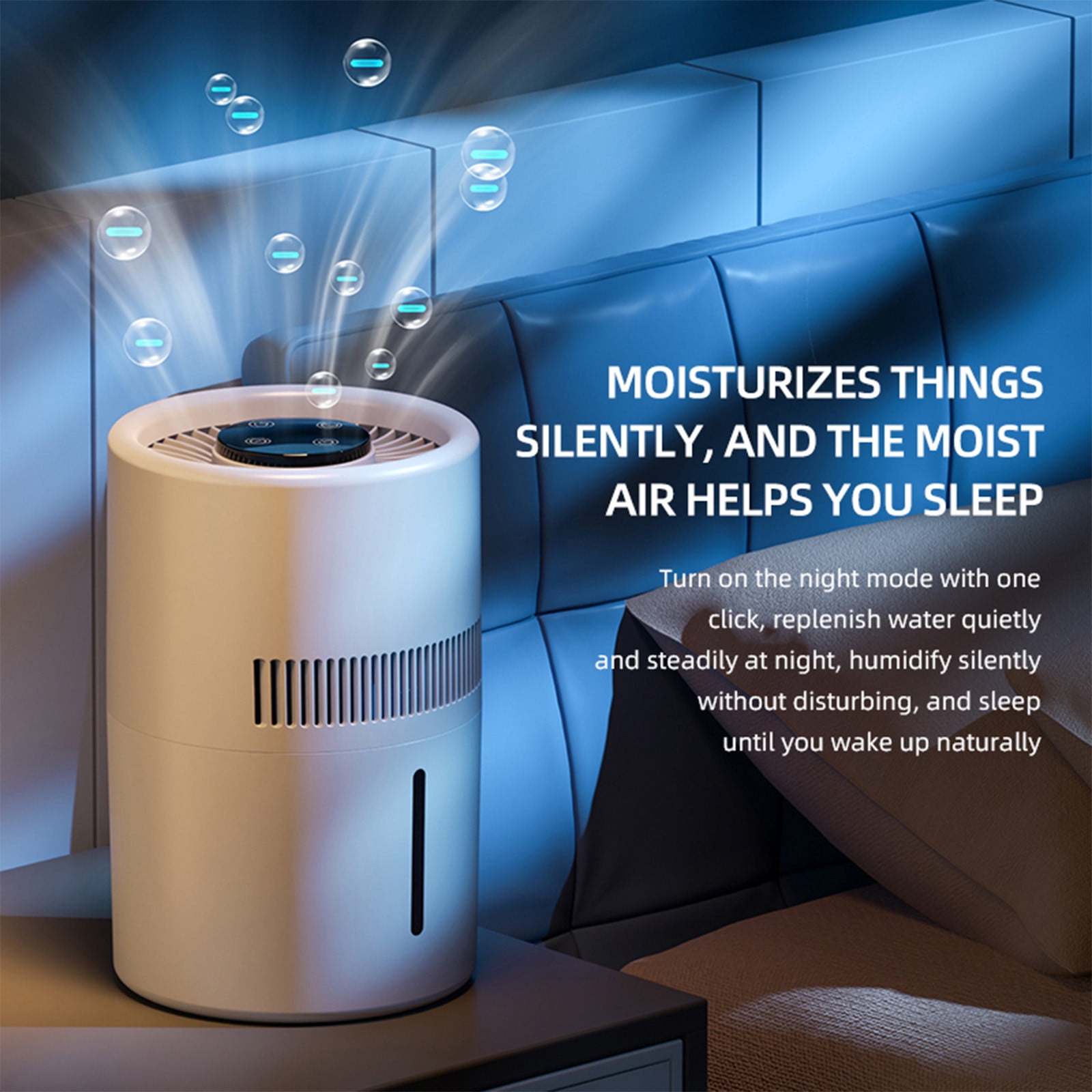 ZToonmas Humidifier And Air Purifier In One 4L Humidifier Large Cool Mist Humidifier Diffuser Purifier Humidifier for Bedroom With Mist Level Controland Purification Filter That Removes Impurities
