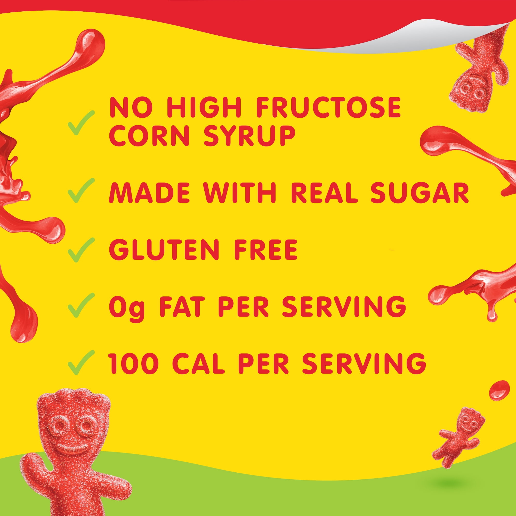 Snack Pack SOUR PATCH KIDS REDBERRY Flavored Juicy Gels Cups, 3.25 oz., 6-Count