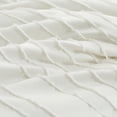 thumbnail image 7 of Davulos 7 Pieces Queen Comforter Set,Soft Striped Pattern Bed in a Bag Queen Size, All Season Bedding Set with Comforter, Flat Sheet, Fitted Sheet, Pillowcases & Shams,White, 7 of 7