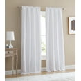 Mainstays Textured Curtain, Set Of (2), 80" X 84", White