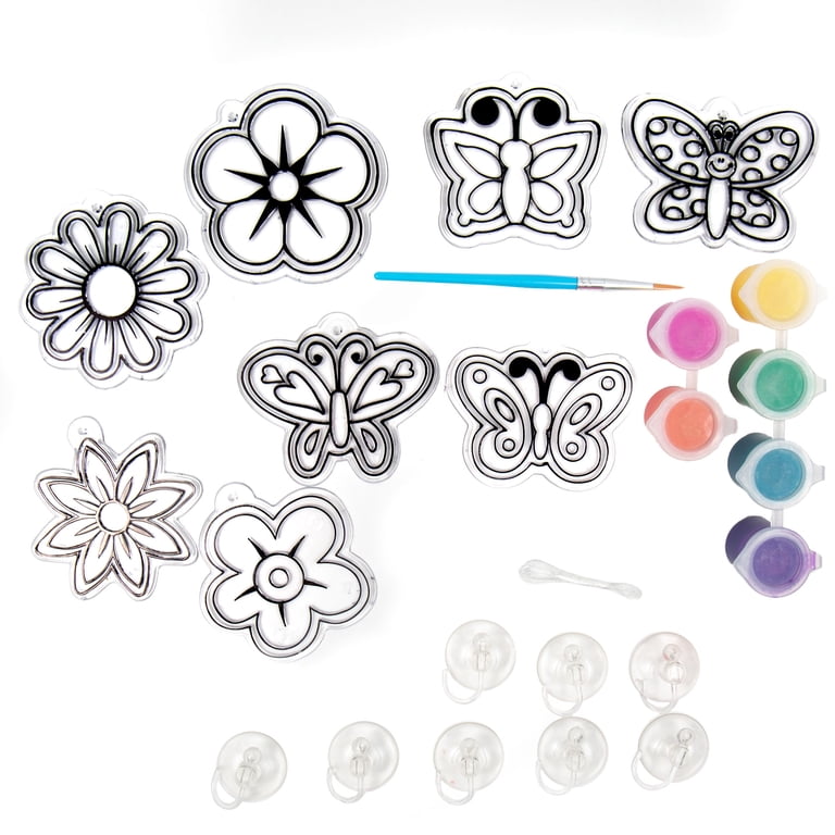 Hello Hobby Flowers & Butterflies Window Art Suncatcher Kit photo 5