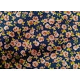 thumbnail image 4 of oneOone Cotton Poplin Navy Blue Fabric Leaves & Floral Artistic Sewing Material Print Fabric By The Yard 56 Inch Wide, 4 of 4