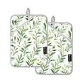 thumbnail image 7 of Yayeee Pot Holders Kitchen Heat Resistant with Pocket 7"x9.8" Cotton Oven Cooking Hot Pads, Green Leafy Pattern., 7 of 7