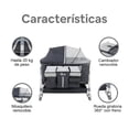 thumbnail image 2 of Cuna Colecho para Bebe Tipo Corral con Mecedora 5 Niveles de Altura Ajustables, 2 of 9