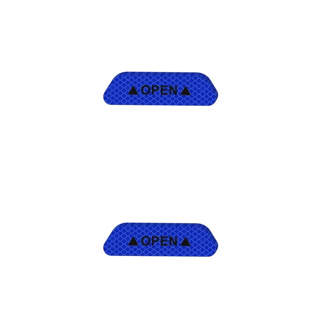 Riwesomey Pegatinas para puerta de coche, 4 Uds., marca de advertencia de seguridad Universal, cinta reflectante abierta, pegatina para casco de Type3 NO3 Riwesomey CBP103035