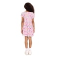 thumbnail image 4 of Hello Kitty Girls' Allover Print Dress with Short Sleeves, Sizes 4-12, 4 of 8