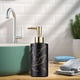 thumbnail image 4 of Bote dispensador de jabón de vidrio recargable 19oz | Dispensador de loción para el baño Blanco Blanco Azul Verde | Bomba impermeable, elegante recipiente líquido de cristal para jabón de manos,, 4 of 6