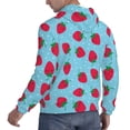 thumbnail image 6 of Lsque Strawberries Pattern Casual Men's Hoodie,Hooded Sweatshirt with Kangaroo Pocket,Pullover Hoodie-XX-Large, 6 of 7