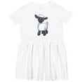 thumbnail image 3 of Inktastic Cute Little Lamb Girls Toddler Dress, 3 of 5