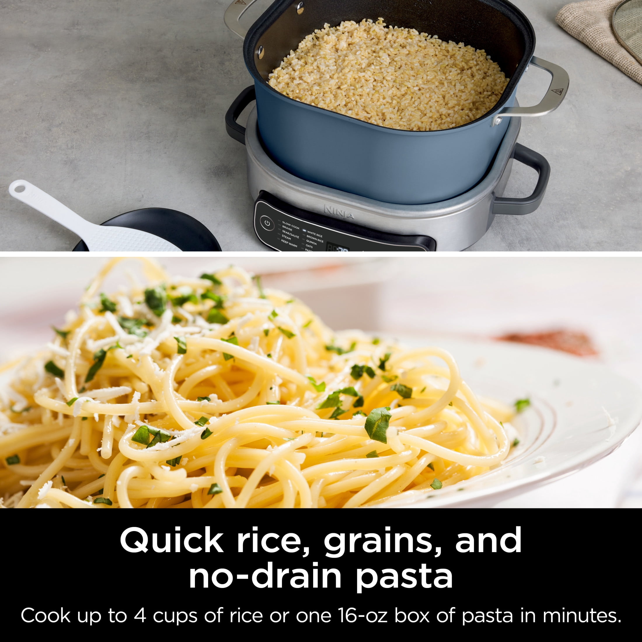 Ninja 10-in-1 Everyday PossibleCooker PRO 6.5 Qt Multi-Cooker, Slow Cook, Dutch Oven, Rice Cooker, MC1100A Blue