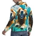 thumbnail image 6 of Lsque Dog Underwater Adventure Pattern Casual Men's Hoodie,Hooded Sweatshirt with Kangaroo Pocket,Pullover Hoodie-Small, 6 of 7