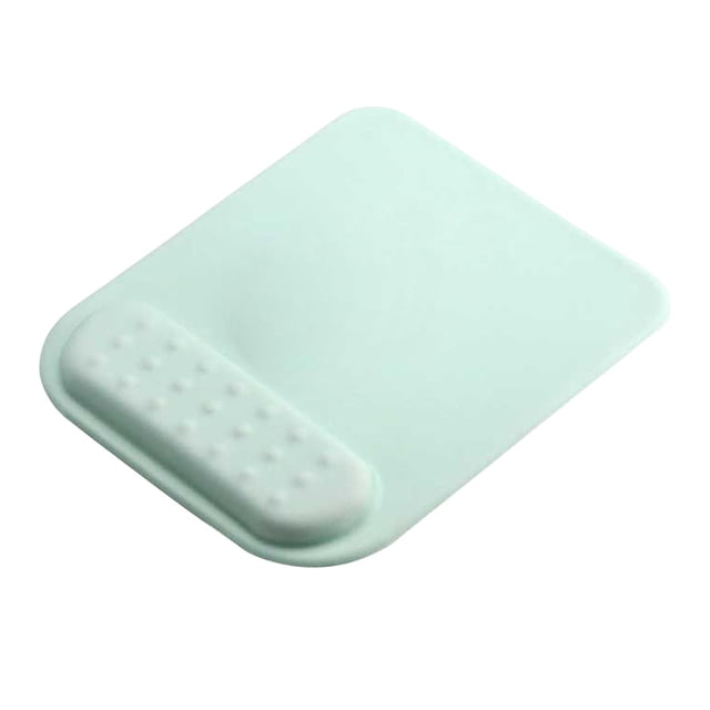 Alfombrilla de ratón de silicona Soporte para reposamuñecas Parte inferior antideslizante Resistente a la suciedad Durable Se adapta a computadoras , verde claro Baoblaze Alfombrilla de ratón para el hogar
