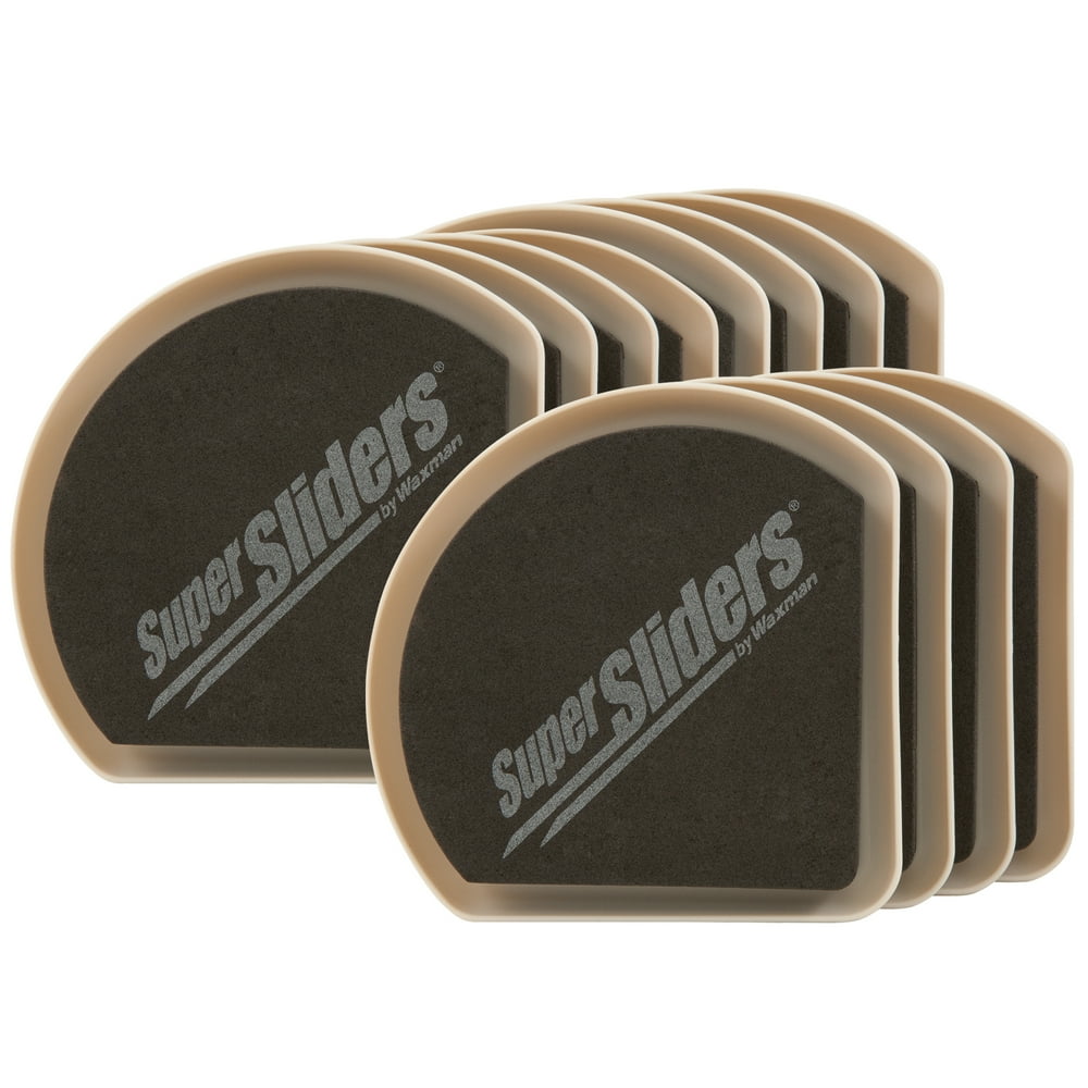 Super Sliders 5" Reusable Slide & Hide Furniture Sliders for Carpet