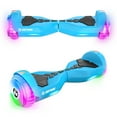 thumbnail image 6 of GOTRAX Pulse Max Hoverboard for Kids Ages 6+, Bluetooth Speaker, LED Lights, 6 Mile Range, Dual 250W Motor Hoverboard,Blue, 6 of 11