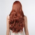 thumbnail image 5 of Perruques Longues Bouclées pour Femmes Perruques Ondulées Longues avec Frange Plate pour Filles Perruque Cosplay Remplacement de Cheveux pour Usage Quotidien Perruques A9, 5 of 5