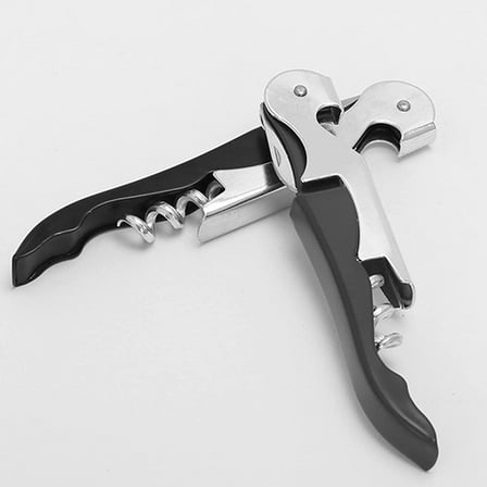 4 Pcs Professional Waiter Corkscrew, 3in1 Foldable Wine Opener Upgraded with Heavy Duty Stainless,Multi-functional Beer Opener and Foil Cutter, for Restaurant Waiters, Bartenders