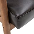 thumbnail image 5 of Single Sofa Chair Soft Retro Modern Wooden,PU,Brown, 5 of 7