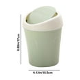 thumbnail image 2 of YOBOLK Trash Can Clearance Desktop Trash Can Shakes Cover Living Room Cute Debris Bucket Car Home Desk Restaurant Storage Tube Trash Basket Garbage Can, 2 of 6