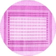 thumbnail image 1 of Ahgly Company Indoor Round Abstract Pink Contemporary Area Rugs, 7' Round, 1 of 4