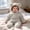 Gray, variant on Xdegoge Fluffy Baby Snowsuit Full Zip Up Thick Fleece Winter Hooded Footed Jumpsuit Outerwear for Infant Boys Girls Outwear Hoodie Romper
