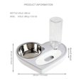 thumbnail image 2 of Dispensador de agua automático para mascotas WEIHJMXG Corazón Doble Gris, 2 of 5