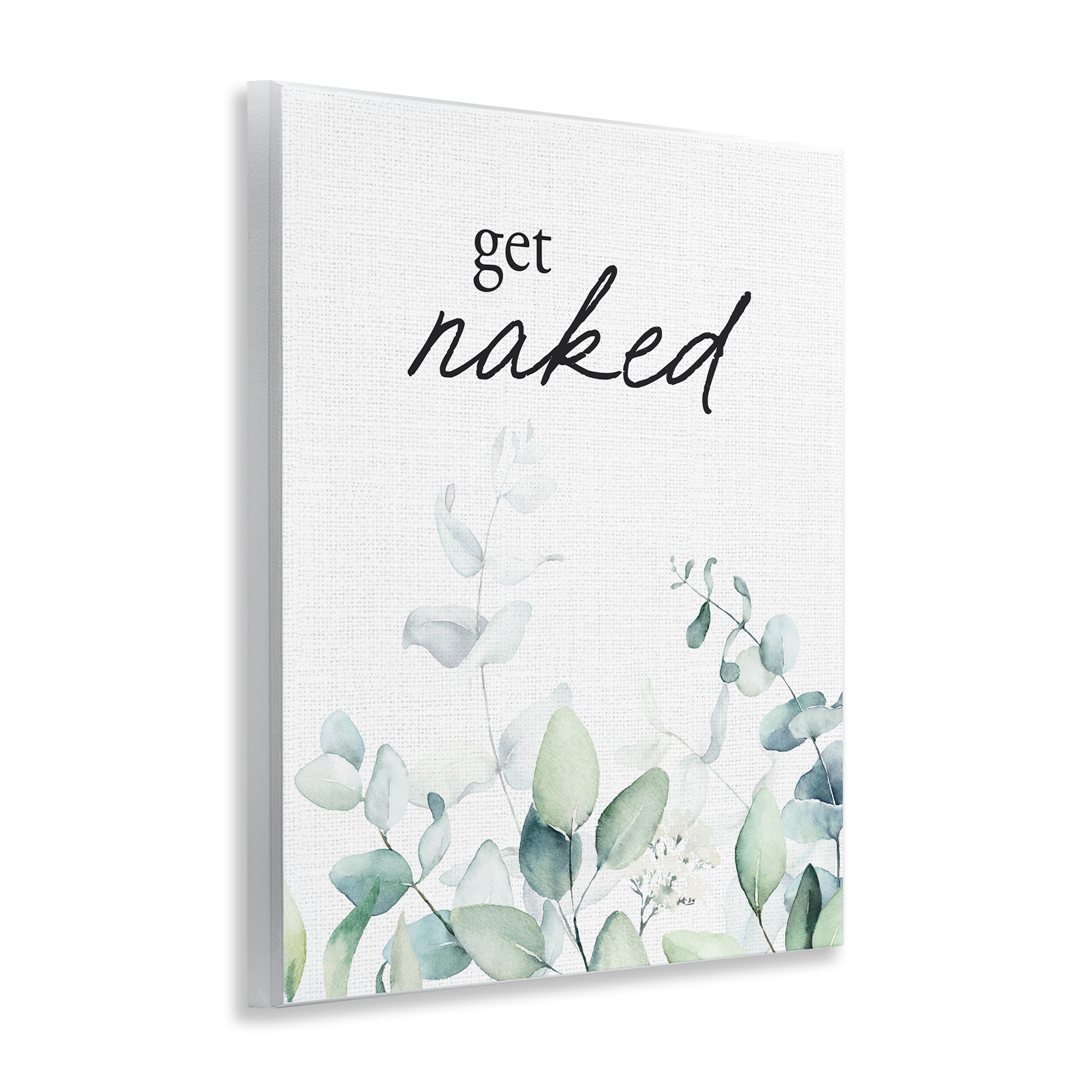 Get Naked Minimal Herbs Wall Plaque Art, design by Lettered and Lined