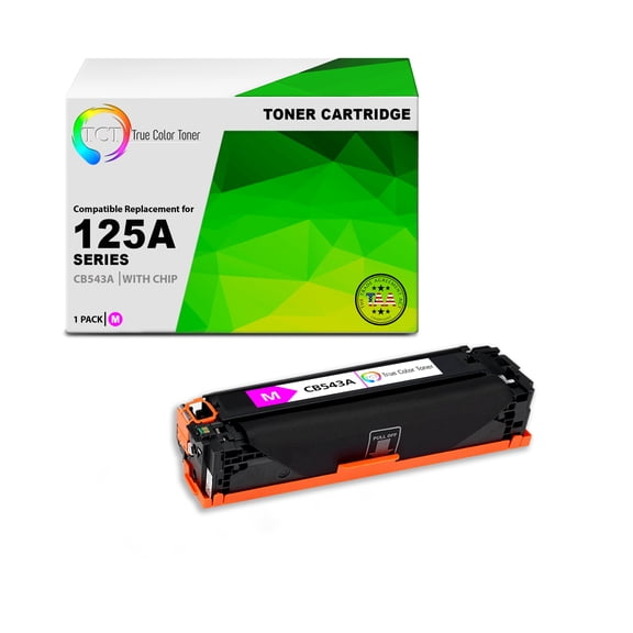 TCT 125A Magenta Toner Cartridge - TAA Compliant Compatible Replacement for 125A CB543A