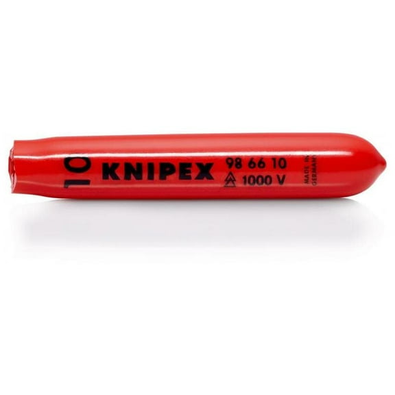 KNIPEX 98 66 10 Insulated Self-Clamping Slip-On Cap 10 mm