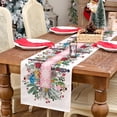 thumbnail image 3 of Rdsfhsp Christmas Nutcracker Flower Tree Linen Table Runner 13x72 for Winter Seasonal Holiday Decor, 3 of 5