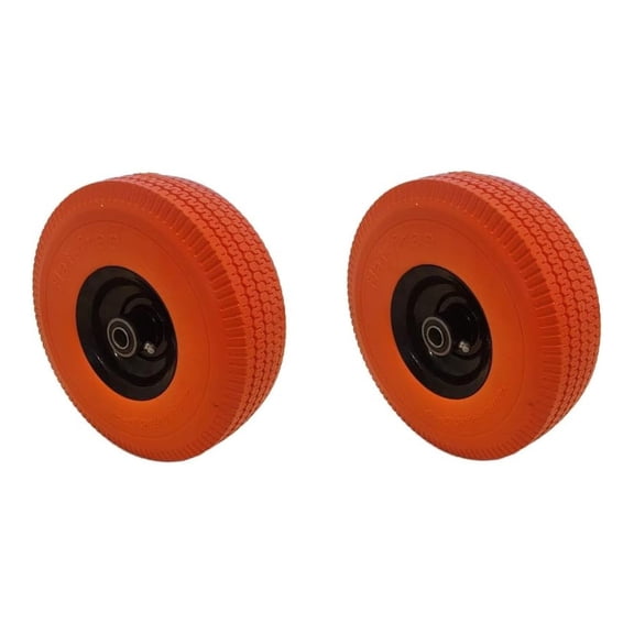 10" Hand Truck Tire Flat Free 4.10/3.50-4 Rigid Tread (Zerk Grease Fitting)