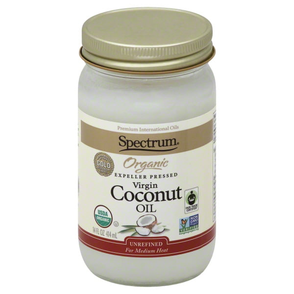Hain Celestial Group Spectrum Organic Coconut Oil, 14 oz - Walmart.com ...