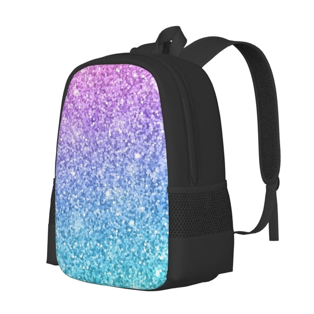Balery Multicolor Glitter Mochila para hombre y mujer - Tela Oxford 600D resistente - Gran capacidad, resistente al agua, ideal para la escuela, viajes y senderismo