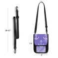 thumbnail image 4 of Secure Travel Neck Wallet Passport Holder Adjustable Strap For Men & Women 6*7.5in Nautical-Themed Purple Background, 4 of 6