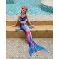 thumbnail image 2 of Girls' Mermaid Swimming Tail Sets High quality, 2 of 5