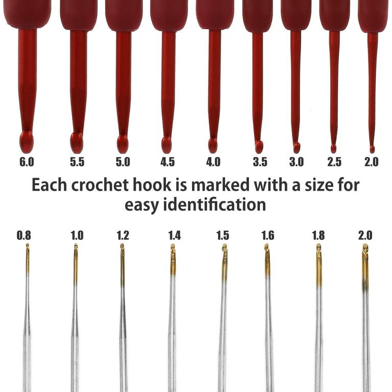 68 Pcs Crochet Kits for Beginners Colorful Crochet Hook Set with Case  Practical Knitting Starter Kit 13 Crochet Hooks 6 Rolls