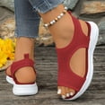 thumbnail image 6 of Ticikt Womens Comfortable Orthopedic Sandals Arch Support Ladies Walking Sport Athletic Sandals Open Toe Slip On 2 Inches Heel, 6 of 9